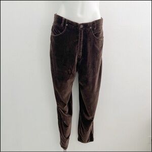 Sigrid Olsen Brown Velvet Pants